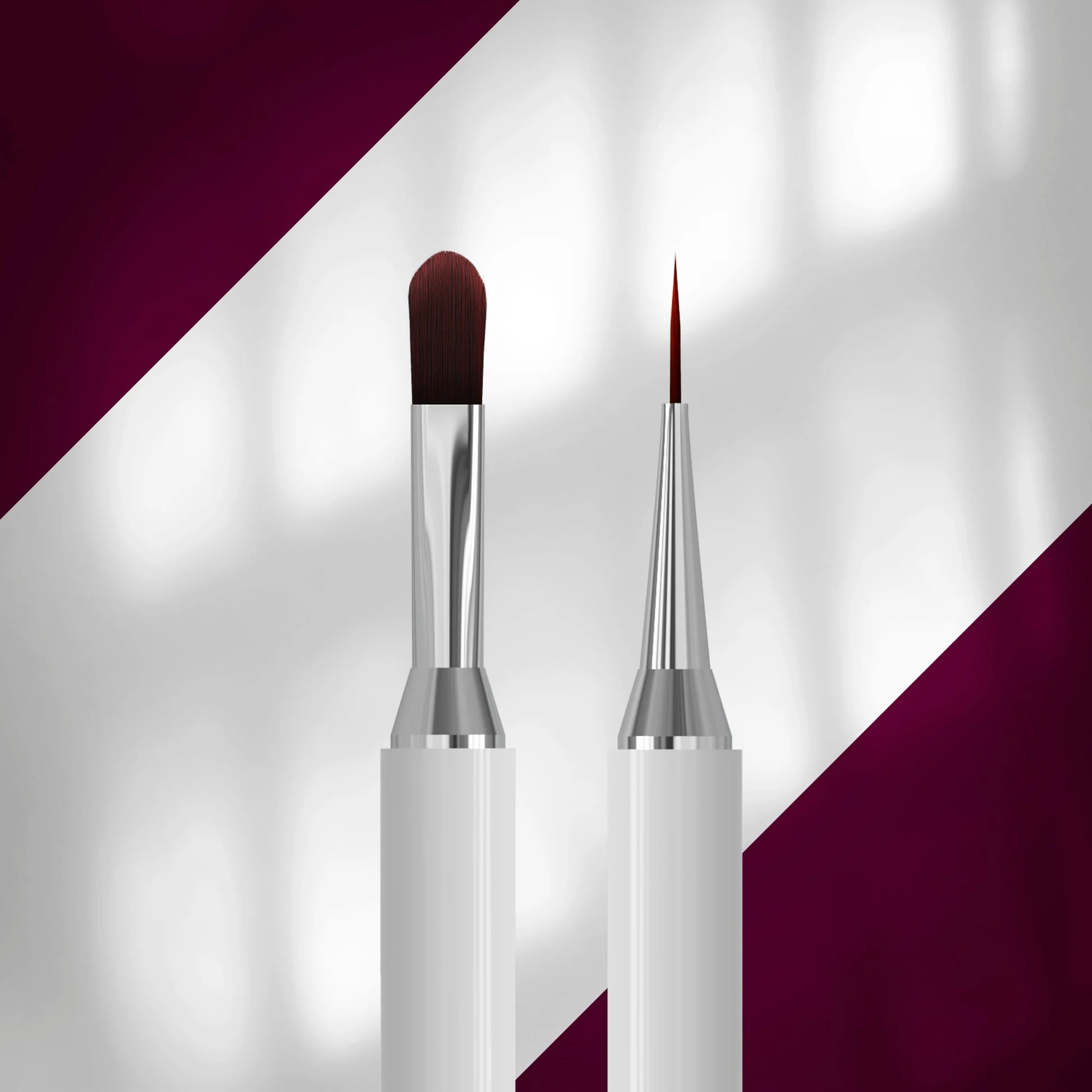 Pinceaux - Double face pour gel 11 mm / liner 12 mm